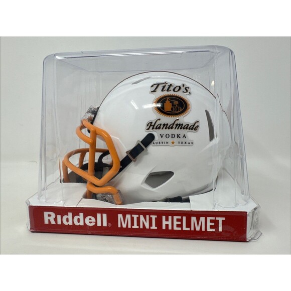 Tito's Homemade Vodka Riddell Football Helmet MINI Bar Decoration RARE NEW - Picture 4 of 6